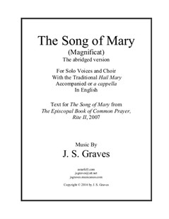 The Song of Mary (Magnificat) Abridged Version (includes Hail Mary)